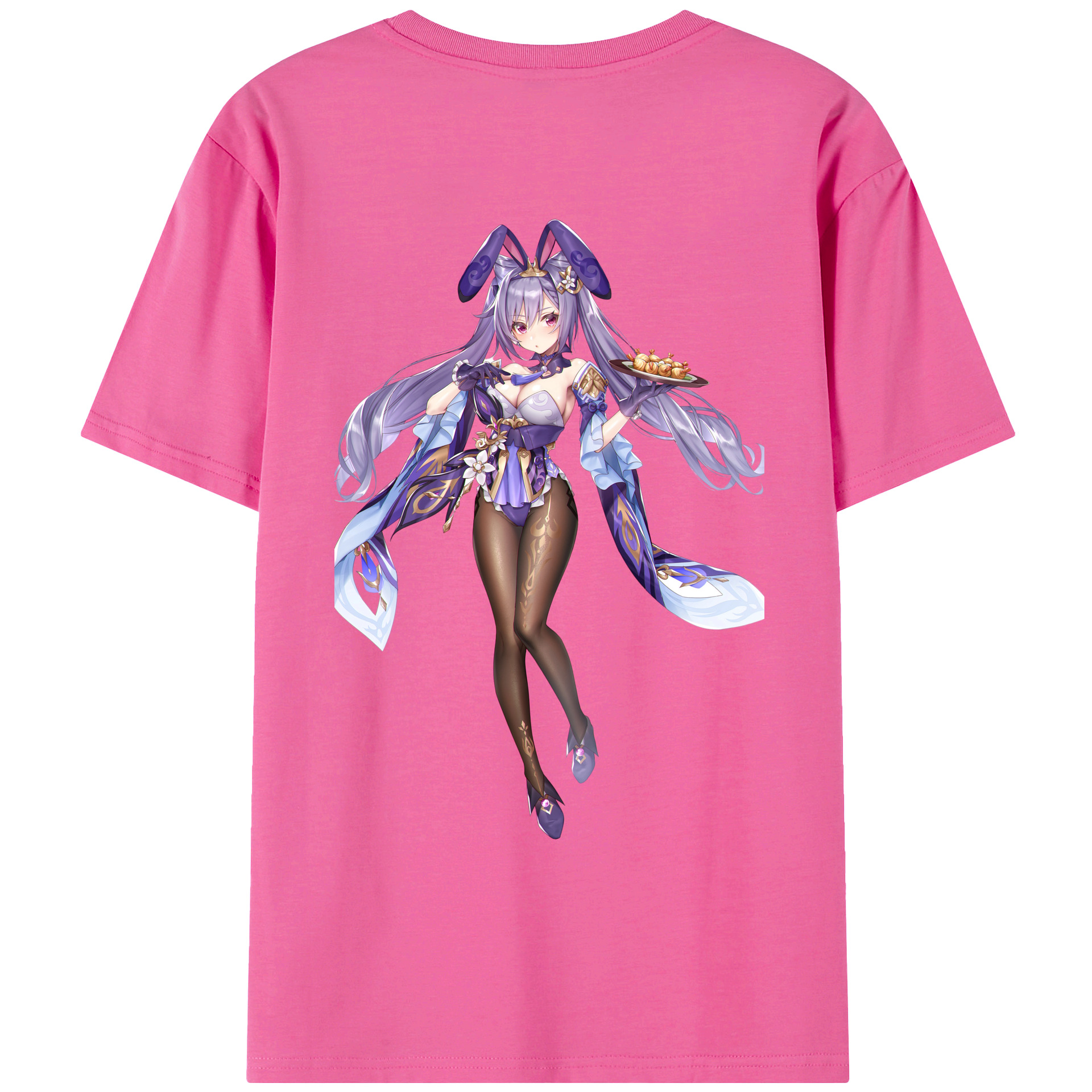 げんし神 刻晴 こくせい genshin Kokusei レディース半袖Tシャツ(バックプリント)